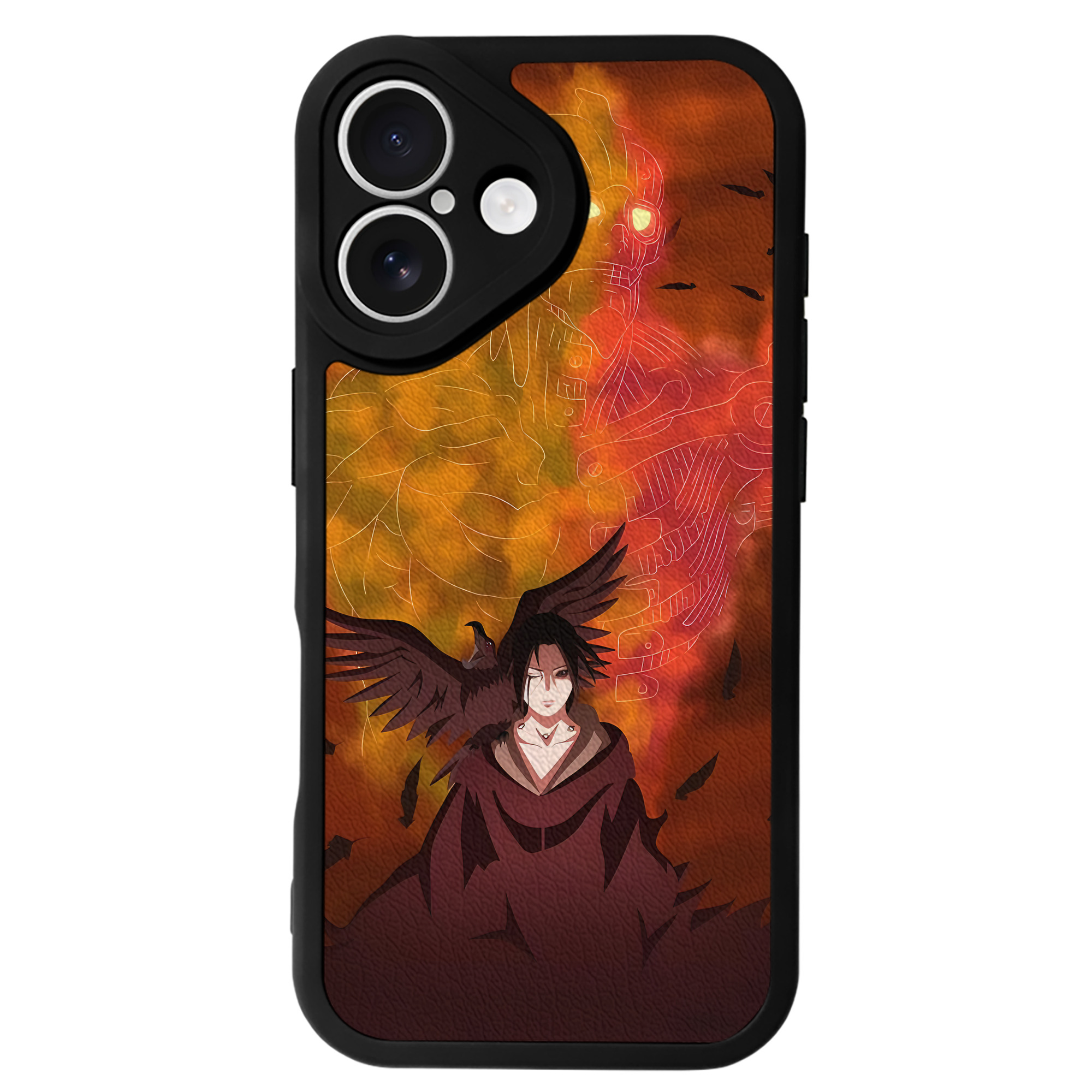 （画像用） NARUTO -ナルト- NARUTO -ナルト- 疾風伝 【iPhone 16シリーズ対応】シリコンスマホケース（レザー調） 材質：シリコン